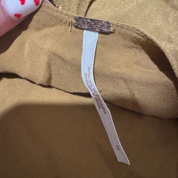 Free People Olive clove Mocking bird Mini Dress - Picture 5 of 5